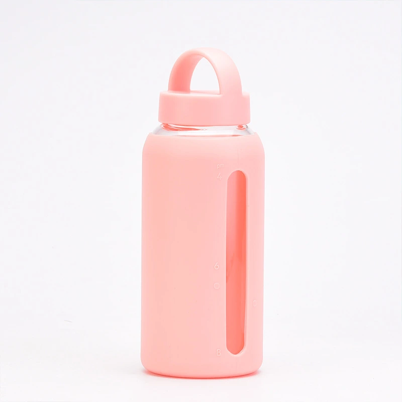 Silicone Cover Glass Water Bottles Oversized